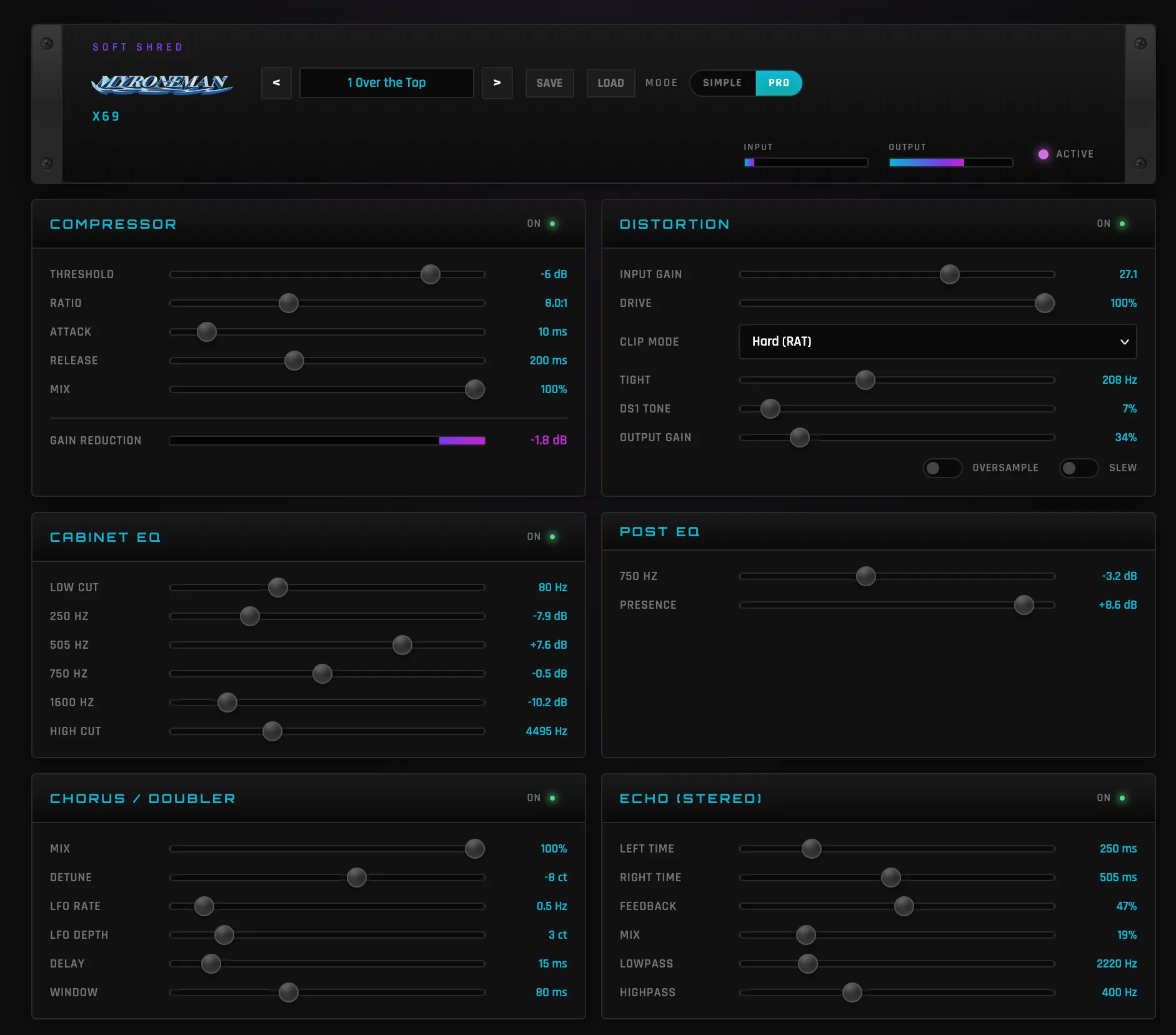 Myroneman — vintage guitar tone emulation